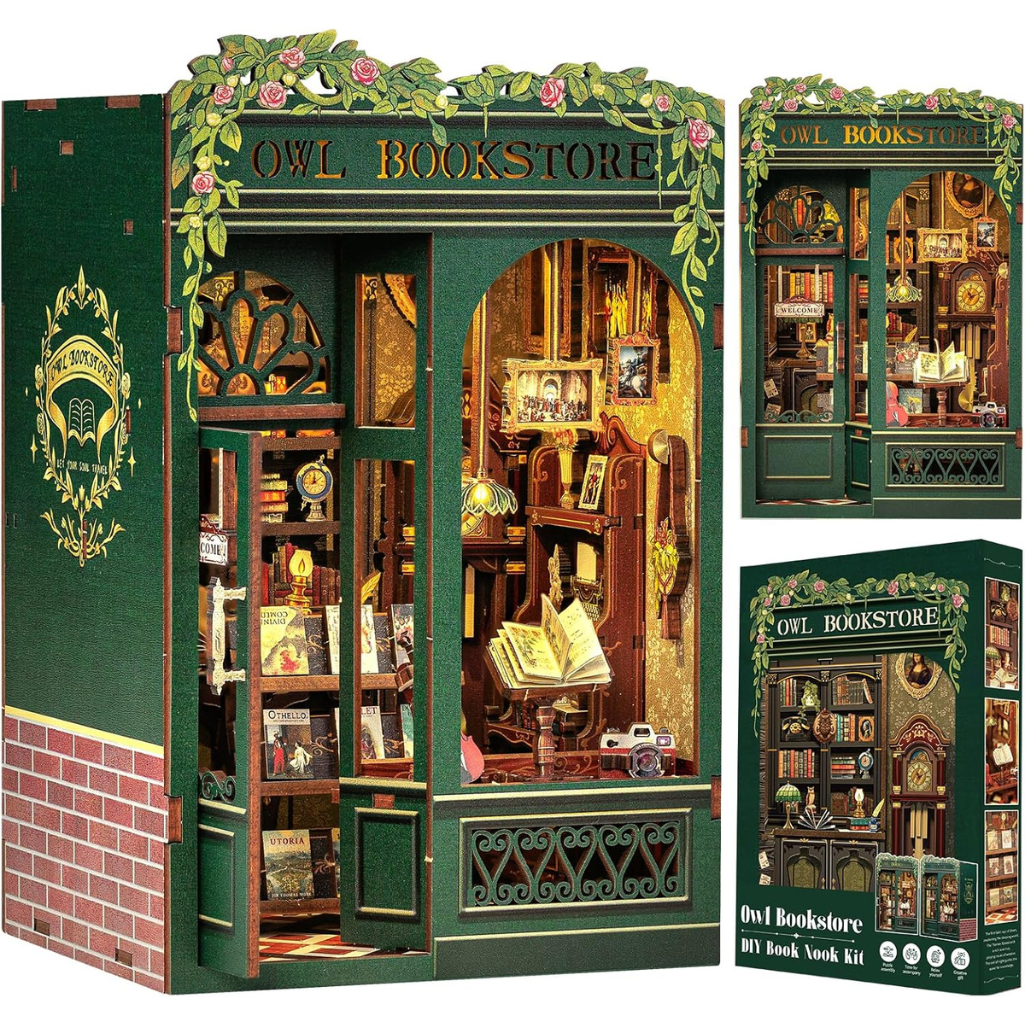 Owl Bookstore DIY Book Nook Kit