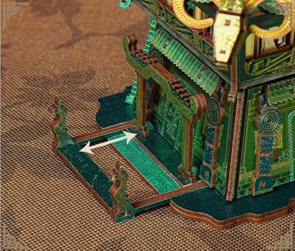 Four-goat Square Zun 3D Puzzle DIY Desktop Storage Kit