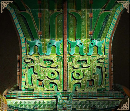 Four-goat Square Zun 3D Puzzle DIY Desktop Storage Kit