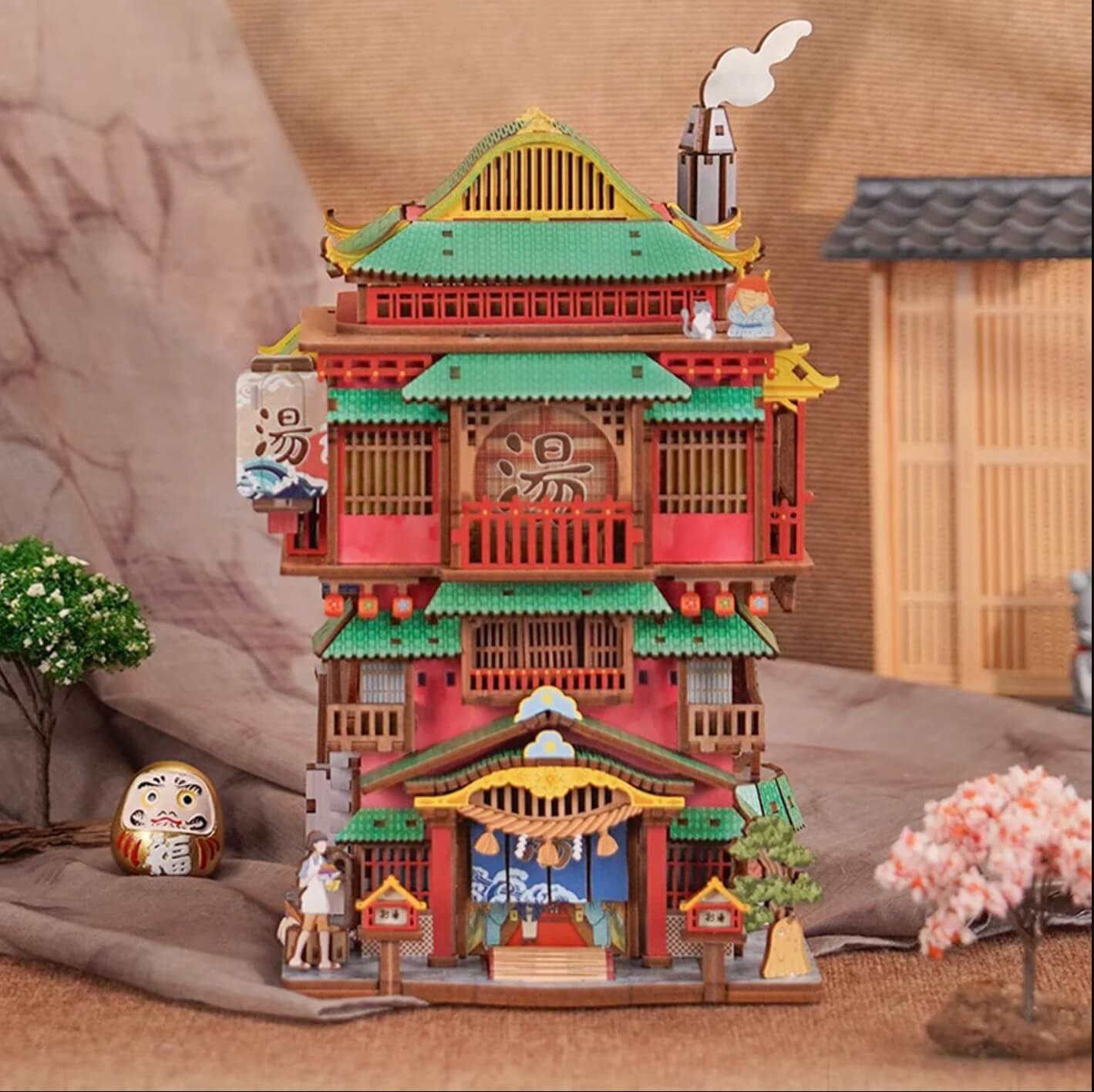 Onsen Saga DIY Miniature House Kit | Japanese Bathhouse