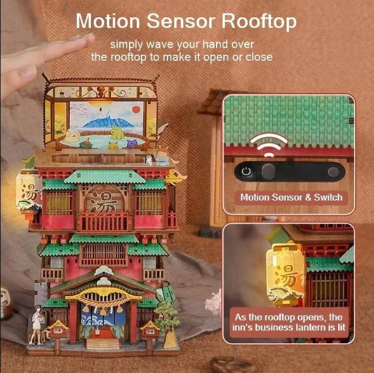 Onsen Saga DIY Miniature House Kit | Japanese Bathhouse