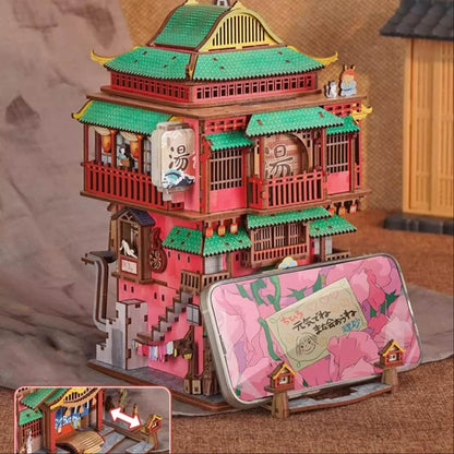 Onsen Saga DIY Miniature House Kit | Japanese Bathhouse