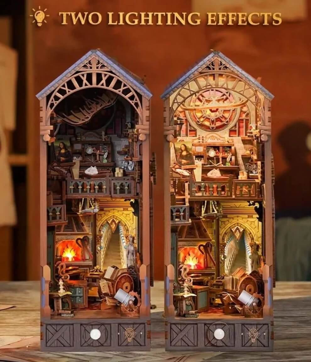 Leonardo Da Vinci DIY Book Nook Kit