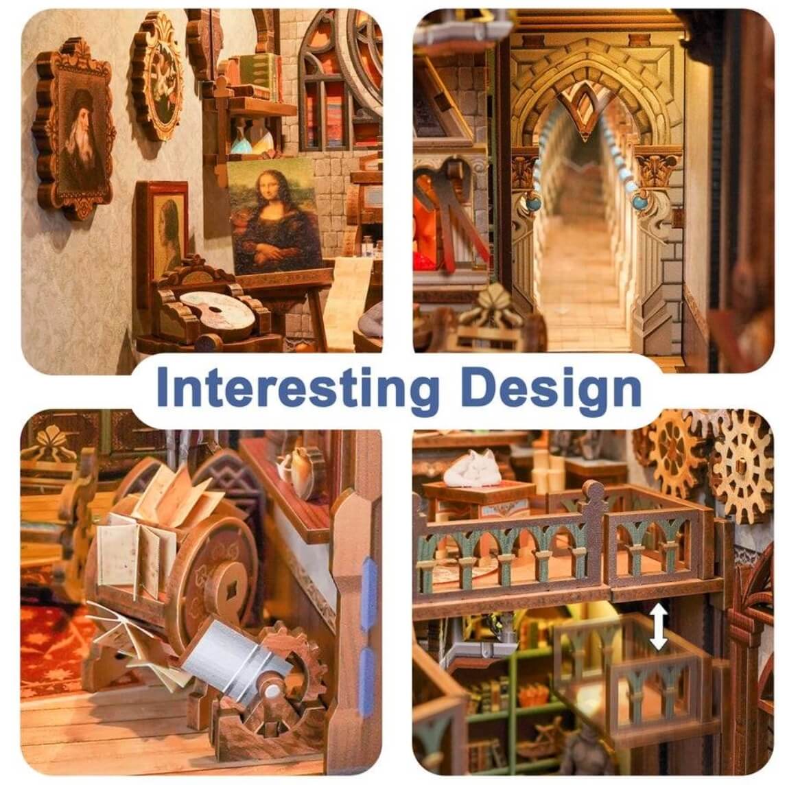 Leonardo Da Vinci DIY Book Nook Kit