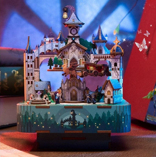 Harry Potter Magical Castle DIY Wooden Music Box Puzzle