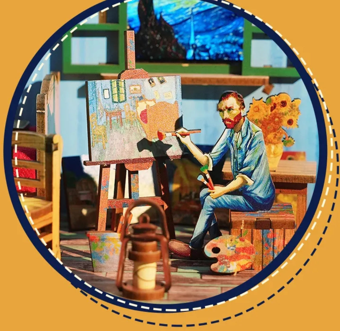 Van Gogh's Dream DIY Dynamic Music & Dynamic Scene Dollhouse