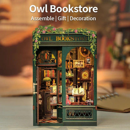 Owl Bookstore DIY Book Nook Kit