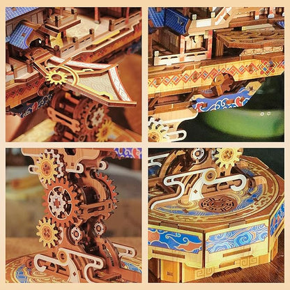 Vintage Airship 3D Wooden Puzzle