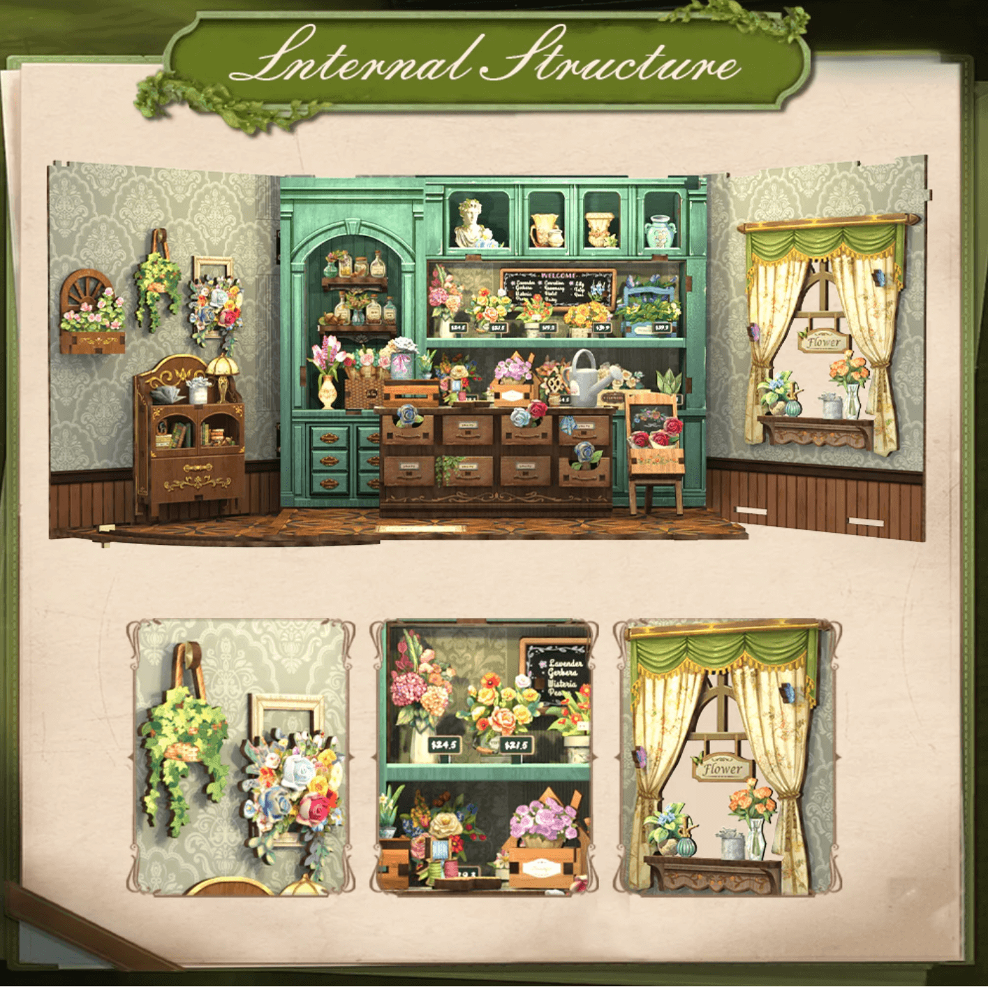 Blossom Florists DIY Dollhouse Kit